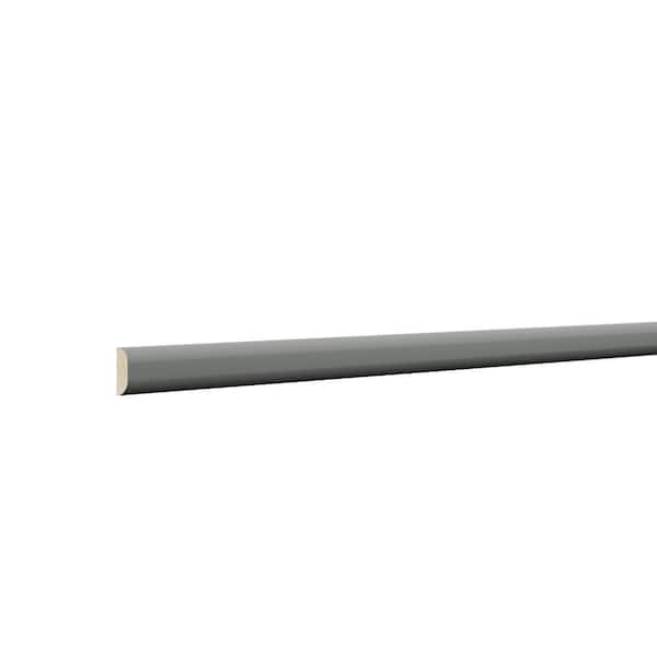 Hampton Bay Designer Series Storm Gray 1 in. x 96 in. x 0.25 in. Battan Molding