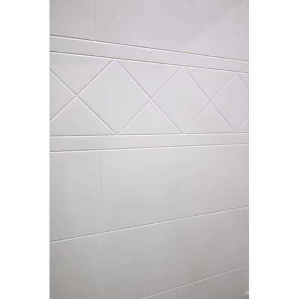 Ella Basic 37 in. x 48 in. x 80 in. AcrylX 1-Piece Low Ella Basic 37 in. x 48 in. x 80 in. AcrylX 1-Piece Low