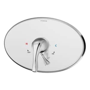 Origins 1-Handle Wall Mounted Tub/Shower Valve Trim Kit in Polished Chrome (Valve Not Included)