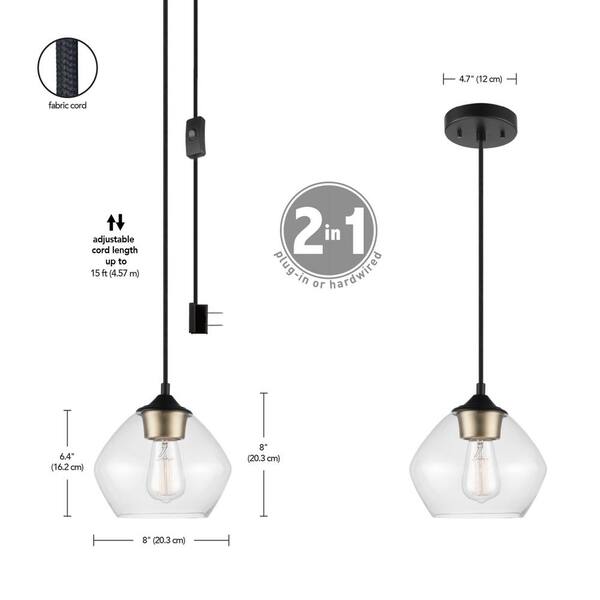 Globe Electric Brown 1-Light Matte 