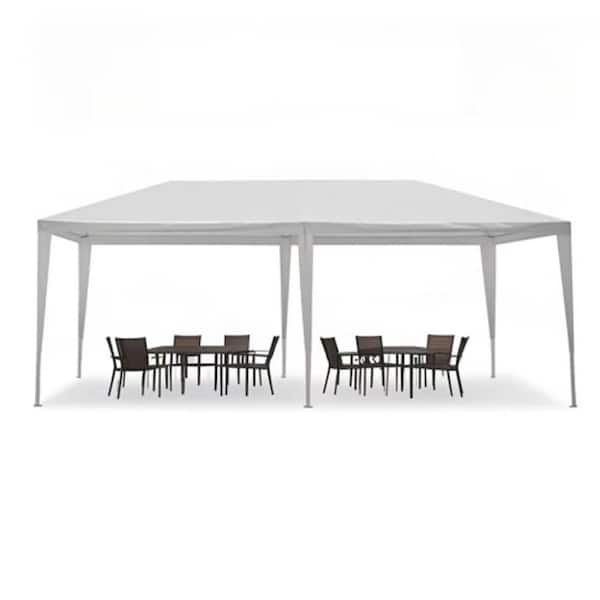 10 ft. x 20 ft. Outdoor Garden Gazebo Wedding Party Tent Canopy with Open Sides, Weather-Resistant, Easy Setup for Event