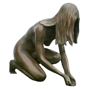 28 in. H Lady of the Lake Life-Size Statue in Bronze Finish