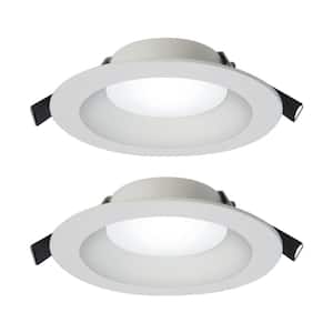 RL 6 in. 2700K-5000K Selectable CCT Remodel Recessed Integrated LED Kit with White Direct Mount (2-Pack)