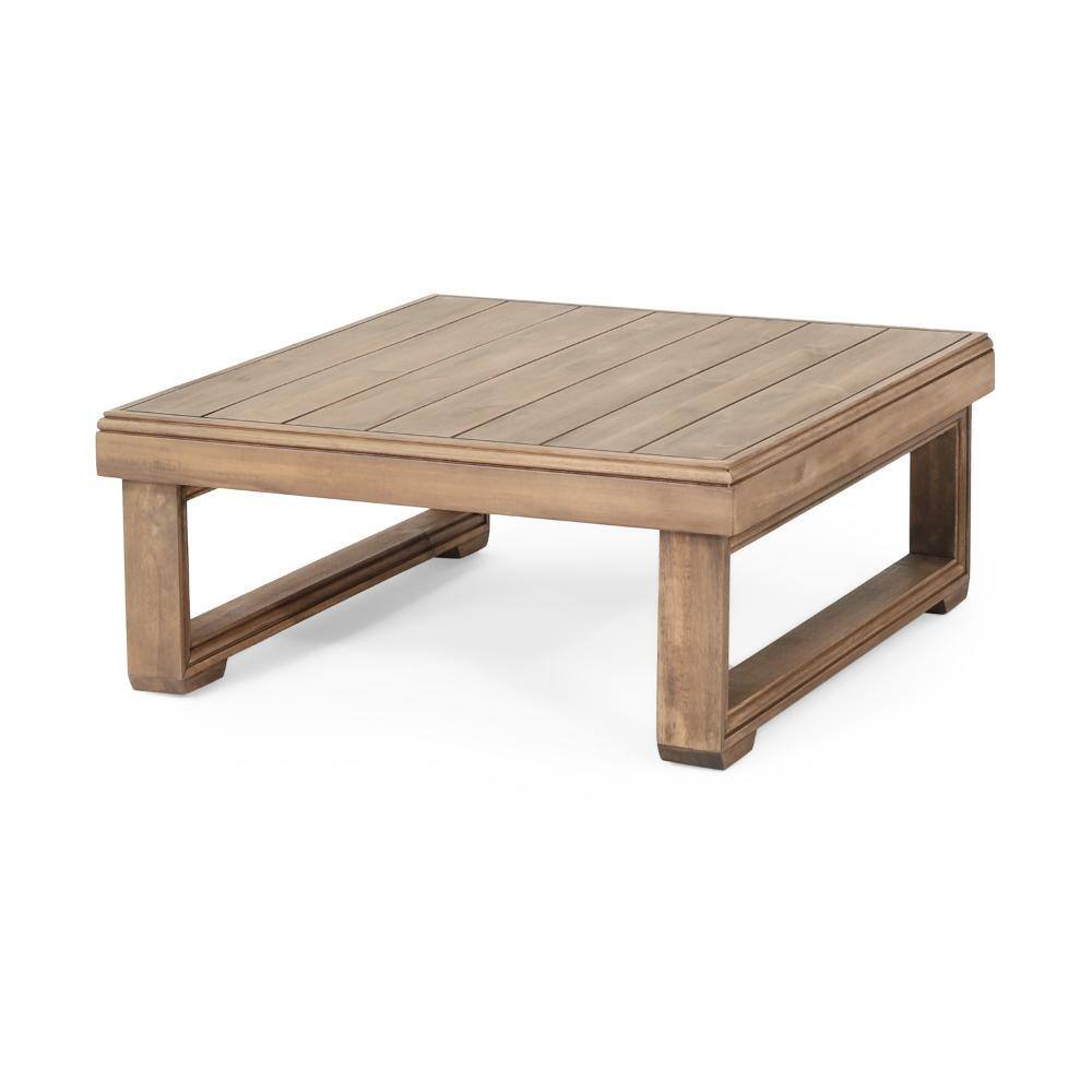 11.5 in. Brown Square Wooden Outdoor Coffee Table price history on PriceWatchPro
