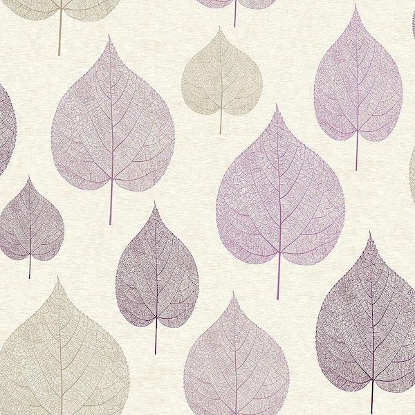 Crown Quest Plum Leaf Sample Plum Wallpaper Sample