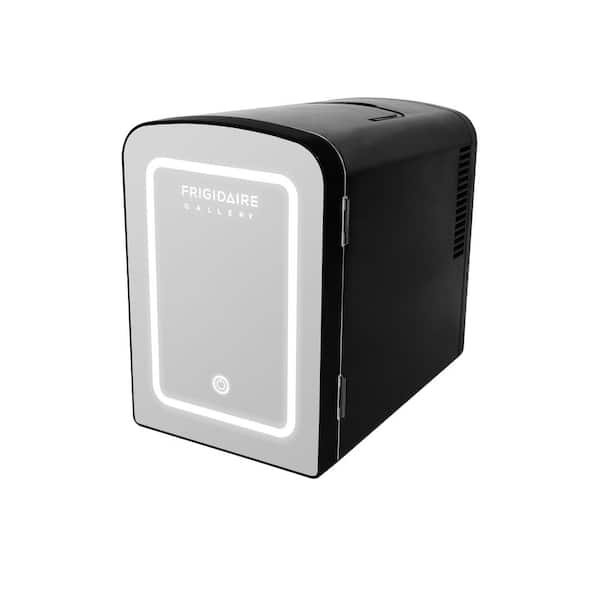 12 in. 1 cu. ft. 9-Can Beauty Light Up Mini Refrigerator in Black