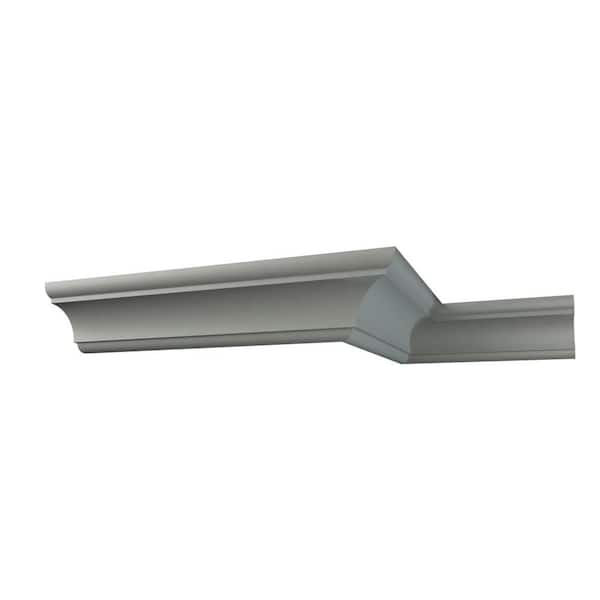 Ekena Millwork Morris 1 in. D x 1.5 in. W x 96 in. L Polyurethane Crown Moulding
