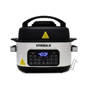 Emerald - 14 in 1 Electric Multi Cooker & Air Fryer Duo - Stainless Steel