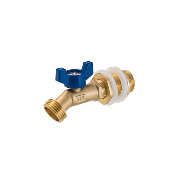 1/2 in. MNPT x 3/4 MHT Rain Barrel Valve w/ Bulkhead
