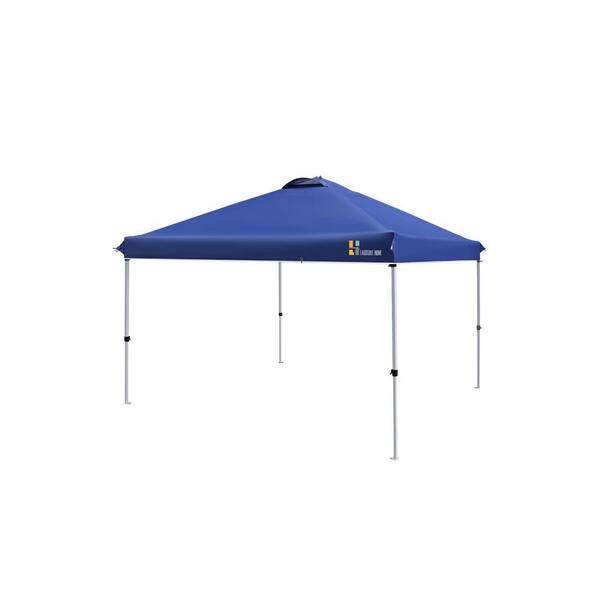 Unbranded 10 ft. x 10 ft. Blue Pop-Up Canopy with Roller Bag