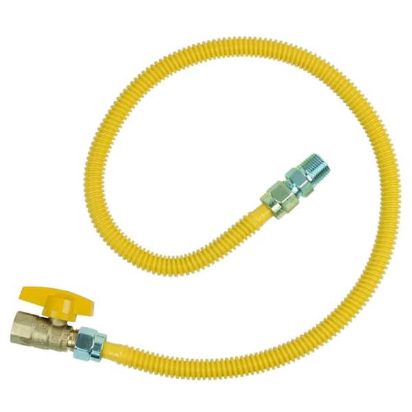 BrassCraft 1/2" MIP x 1/2" MIP x 36" Gas Connector w/Safety+Plus2 3/8 in. OD 