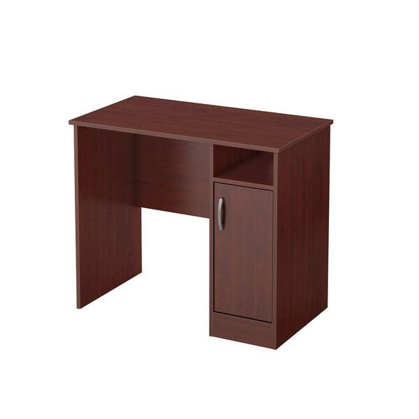 South Shore 33.8 in. Rectangular Royal Cherry Computer Desks with Storage