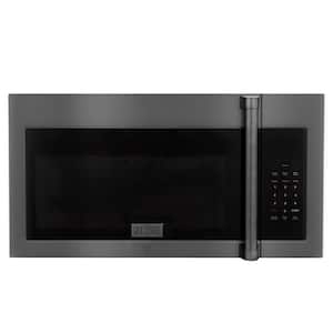 1.5 cu. ft. Over the Range Convection Microwave Oven in Black Stainless Steel with Traditional Handle and Sensor Cooking
