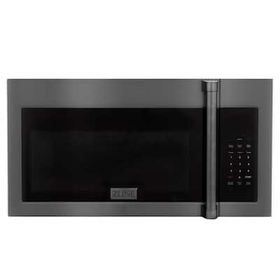 1.5 cu. ft. Over the Range Convection Microwave Oven in Black Stainless Steel with Traditional Handle and Sensor Cooking