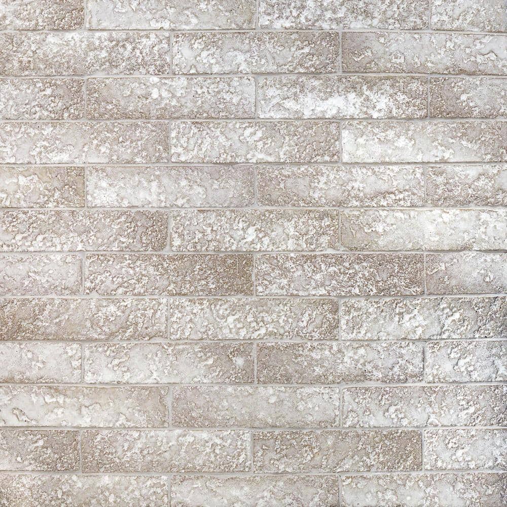 Weston Temp Light Gray 2 in. x 0.55 in. Glazed Clay Subway Wall Tile Sample price history on PriceWatchPro