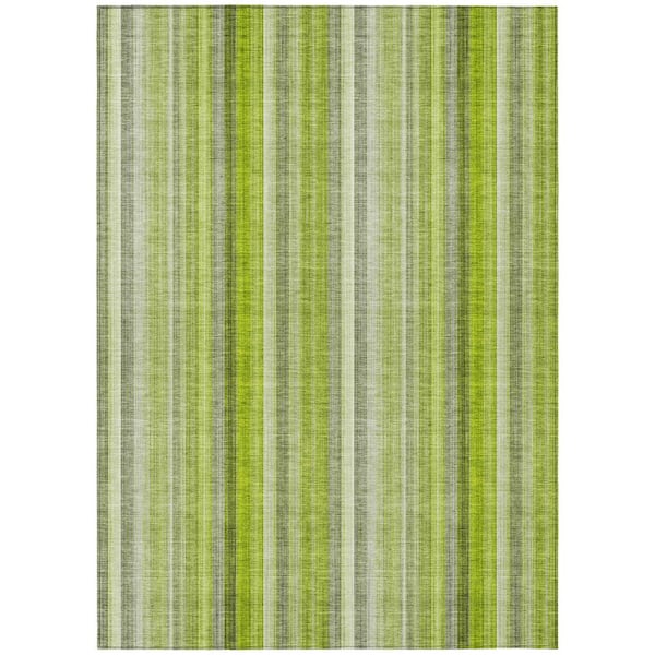 Addison Rugs Chantille ACN543 Green 8 ft. x 10 ft. Machine Washable Indoor/Outdoor Geometric Area Rug