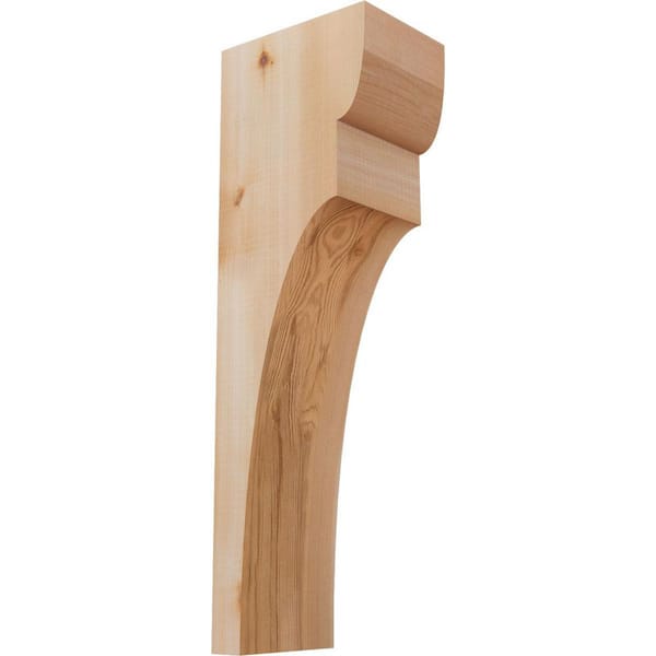 Ekena Millwork 5-1/2 in. x 8 in. x 24 in. Western Red Cedar Yorktown Smooth Corbel