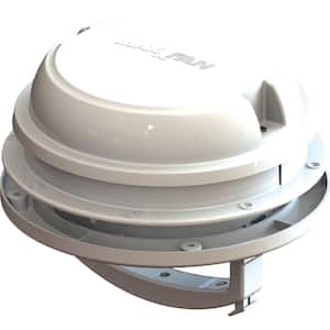 MaxxFan Dome with 12-Volt Fan, 6 in. Diameter - White