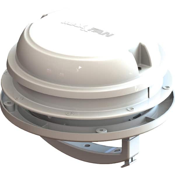 MaxxAir MaxxFan Dome with 12-Volt Fan, 6 in. Diameter - White