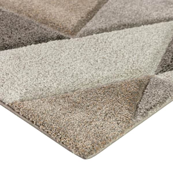 Carmona Abstract Gray 8 ft. x 10 ft. Area Rug
