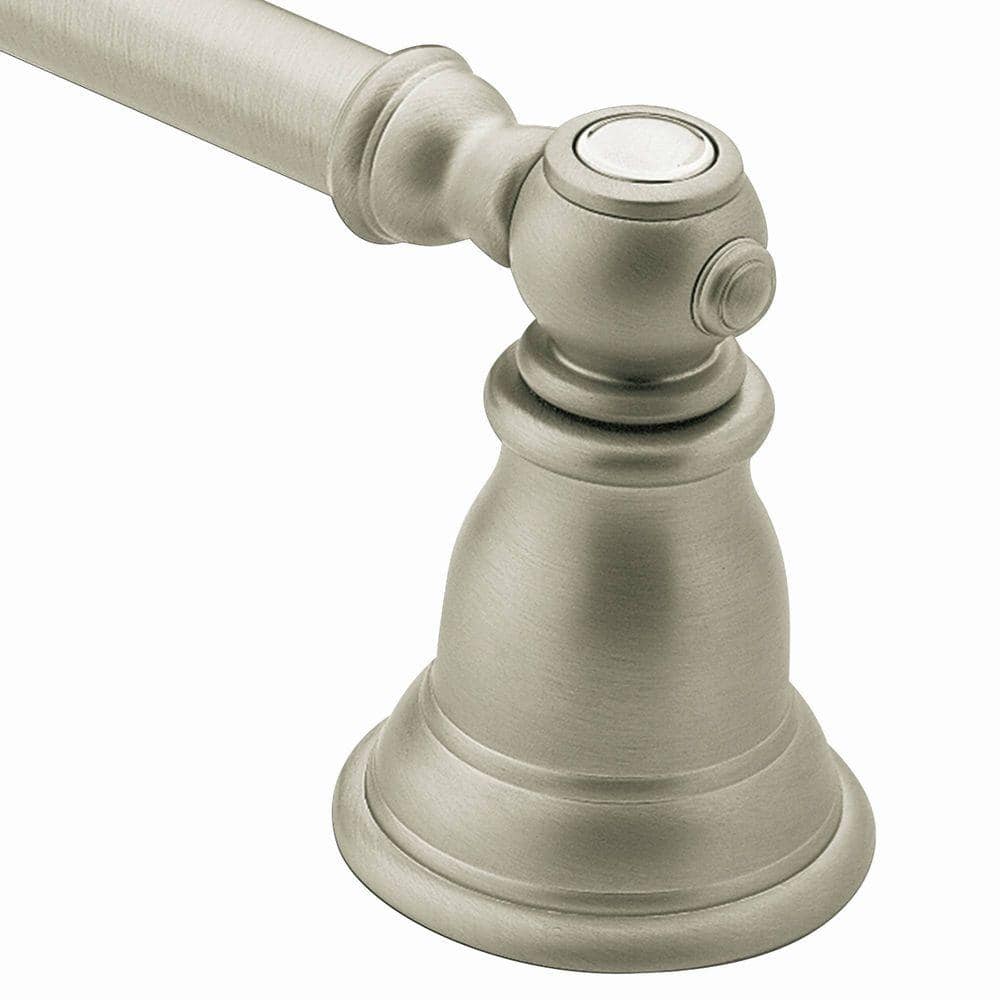 MOEN Kingsley 18 in. Towel Bar in Brushed Nickel YB5418BN The Home Depot