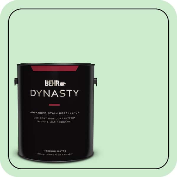 BEHR DYNASTY 1 gal. #P390-2 Chilled Mint Matte Interior Stain-Blocking Paint & Primer