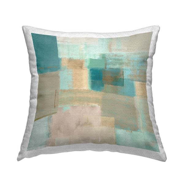 Stupell Industries Geometric Pattern Layers Outdoor Printed Throw Pillow by Flora Kouta
