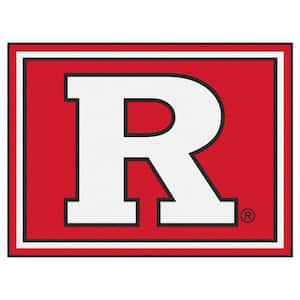 NCAA - Rutgers University Red 10 ft. x 8 ft. Indoor Rectangle Area Rug