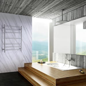 Gown 7-Bar Electric Towel Warmer in Brushed Nickel