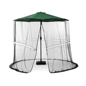 7.5 - 10 ft. Patio Umbrella Cover Mosquito/Bug Net with Led Strip Lights for Umbrella