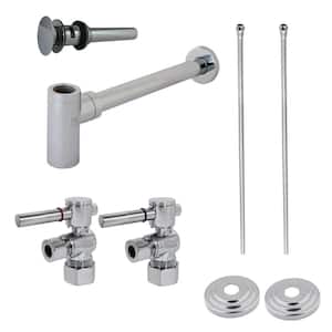 Trimscape Traditional Plumbing Sink Trim Kit 1-1/4 in. Brass with P- Trap in Polished Chrome