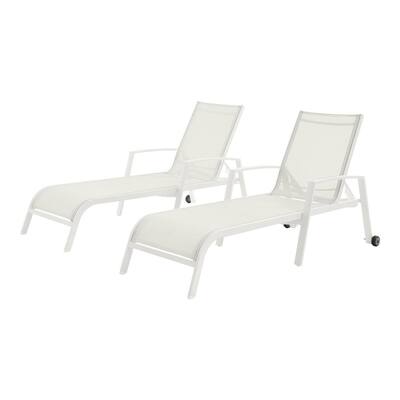White Aluminum Outdoor Chaise Lounges Patio Chairs The Home Depot - Commercial Aluminum White Strap Outdoor Chaise Lounge White Aluminum Outdoor Chaise Lounges Patio Chairs The Home Depot - Commercial Aluminum White Strap Outdoor Chaise Lounge