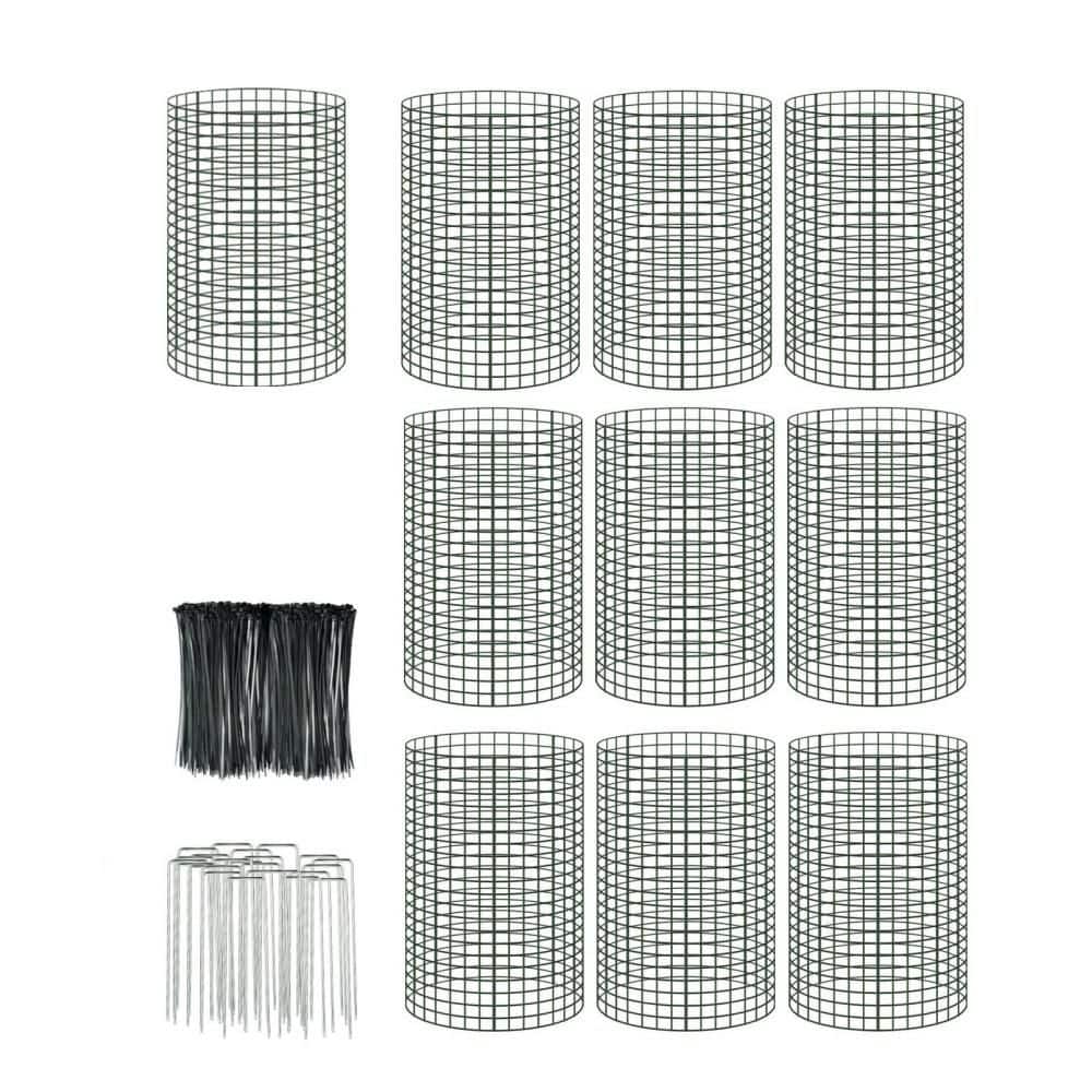 30 Pack Plant Protectors, 24 in. x 12 in. Wire Plant Cages, Mesh Chicken Wire Cloche with Ground Stakes and Nylon Ties price history on PriceWatchPro