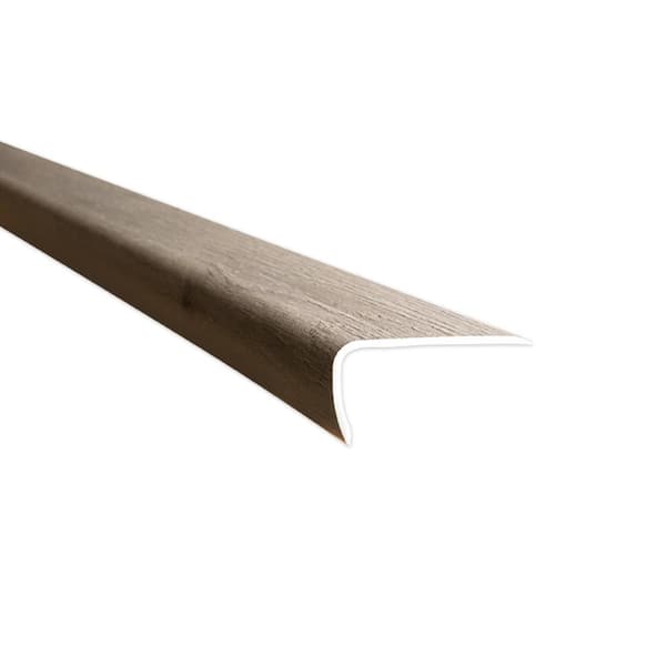 Unbranded Garrett Oak Hybrid Resilient 1.0 in. T x 2.0 in. W x 72 in. L Waterproof Stair Nose Molding