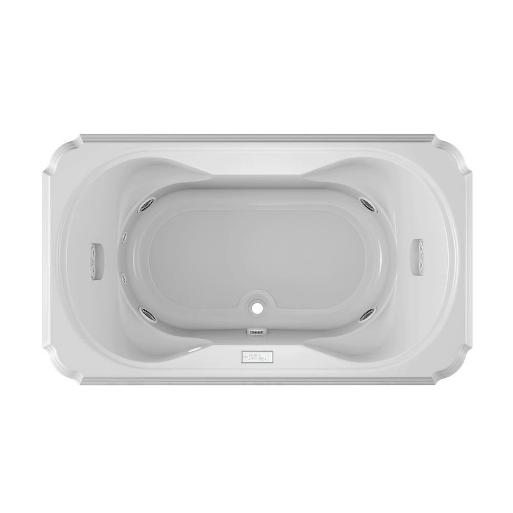 JACUZZI Marineo 72 in. x 42 in. Rectangular Whirlpool Bathtub with
