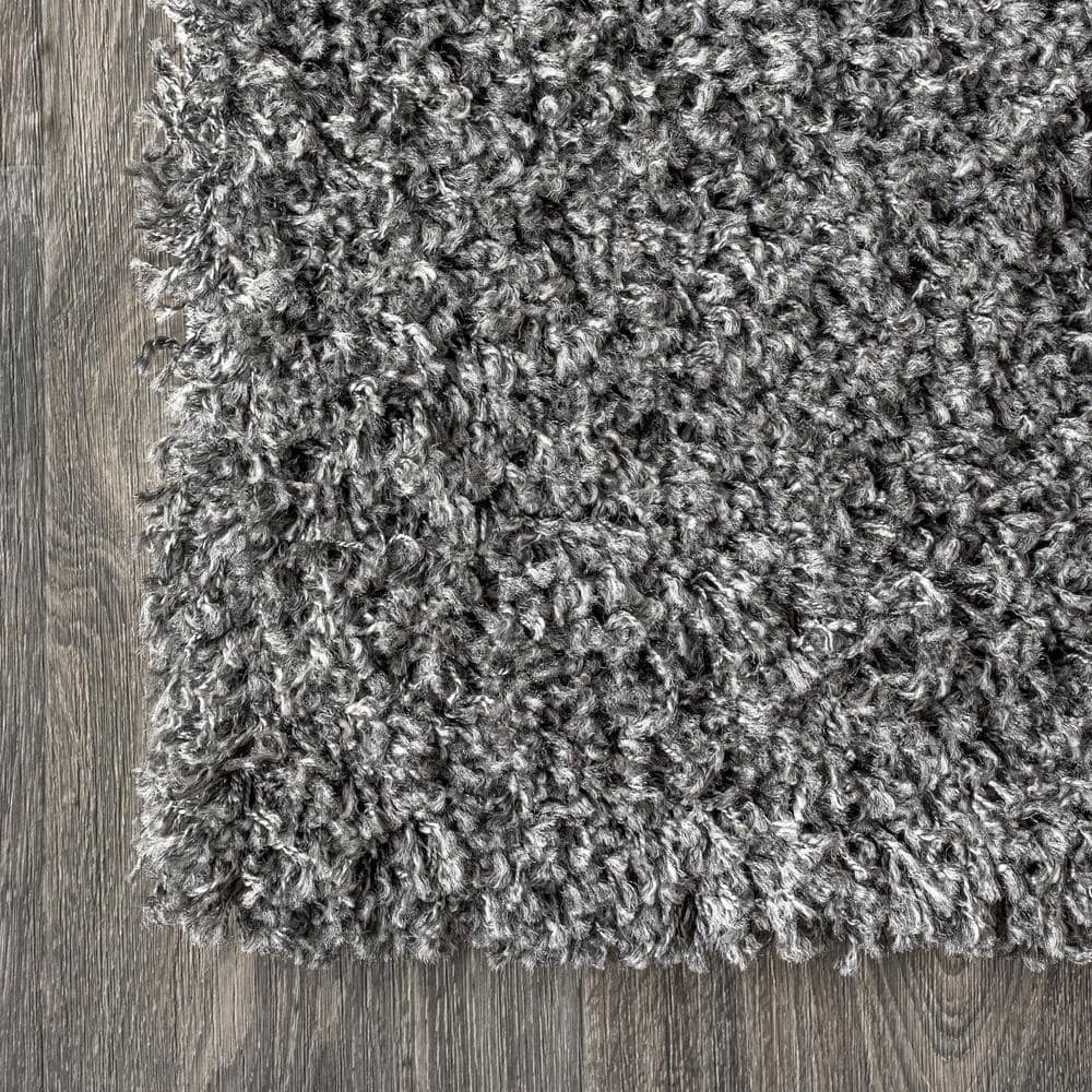 Mercer Charcoal 4' x 6' Reversible Shag Area Rug