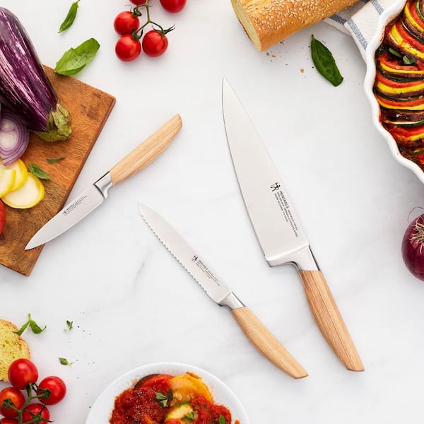 Henckels Pakka 3 Piece Stainless Steel Full Tang Starter Knife Set