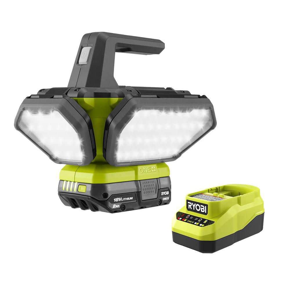 RYOBI ONE+ 18V Cordless 360° Light with 2.0 Ah Battery and Charger