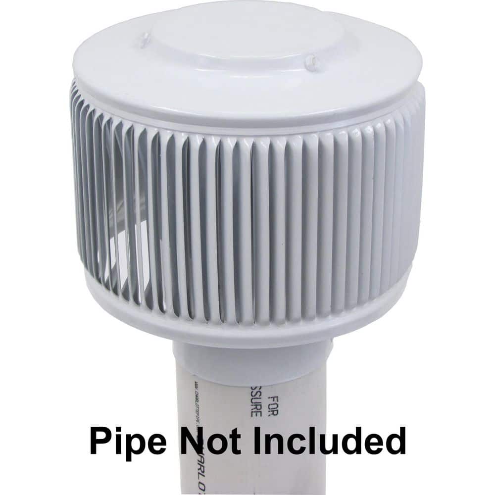 3 in. Dia Aura PVC Vent Cap Exhaust with Adapter for Schedule 40 or Schedul