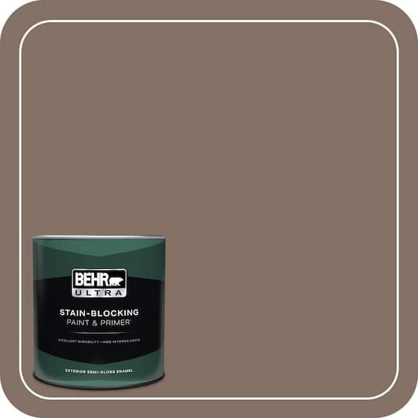 BEHR ULTRA 1 qt. #PPU5-17 Cardamom Spice Semi-Gloss Enamel Exterior Paint & Primer
