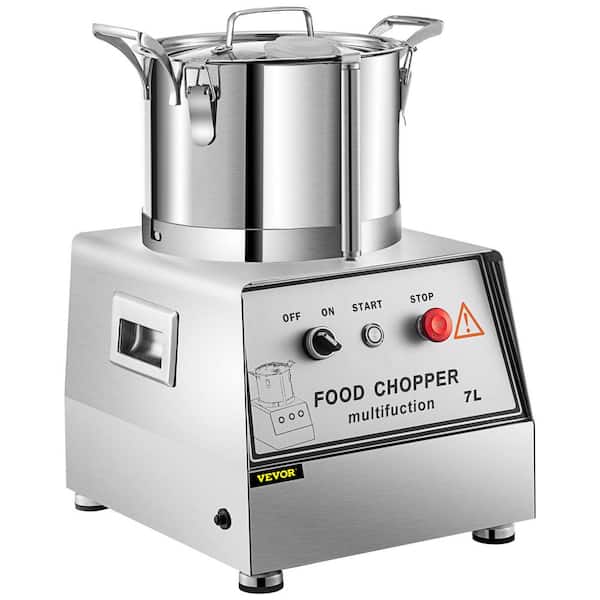 29-Cup Silver Commercial Food Processor Stainless Steel Processor Electric  Food Cutter Mixer 1400 RPM Grains Mill