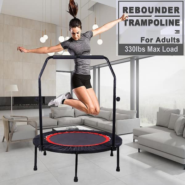 OLUMAT 40 in. Mini Exercise Trampoline for Adults or Kids with