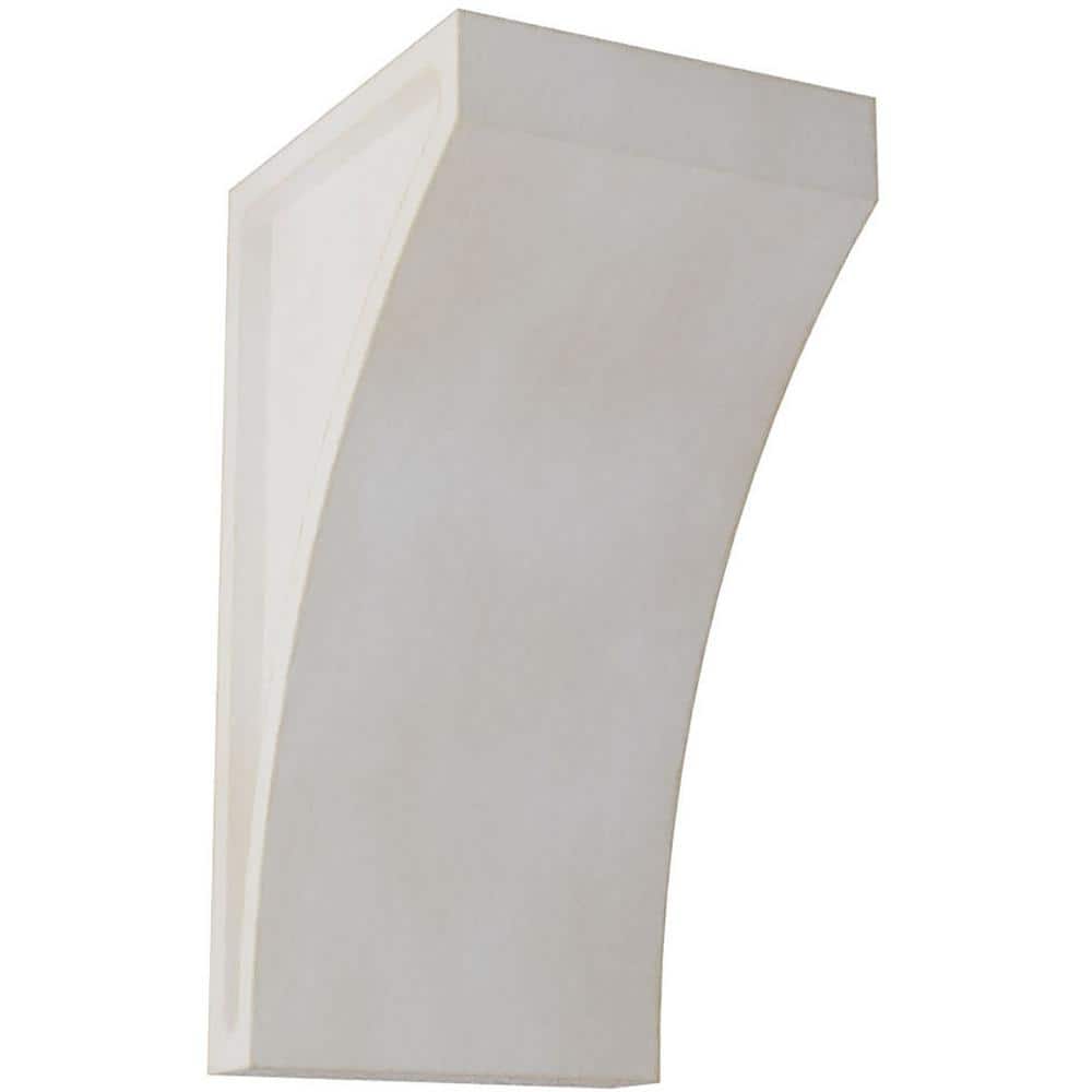 Small Chalk Dust White Rubberwood Vintage Decor Corbel