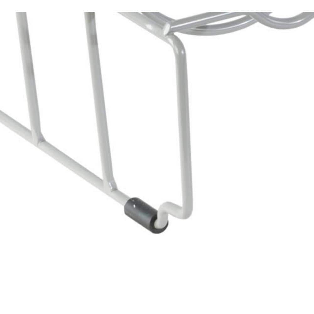 Charcoal Gray Metal Wire Stackable Wine Bottle Rack