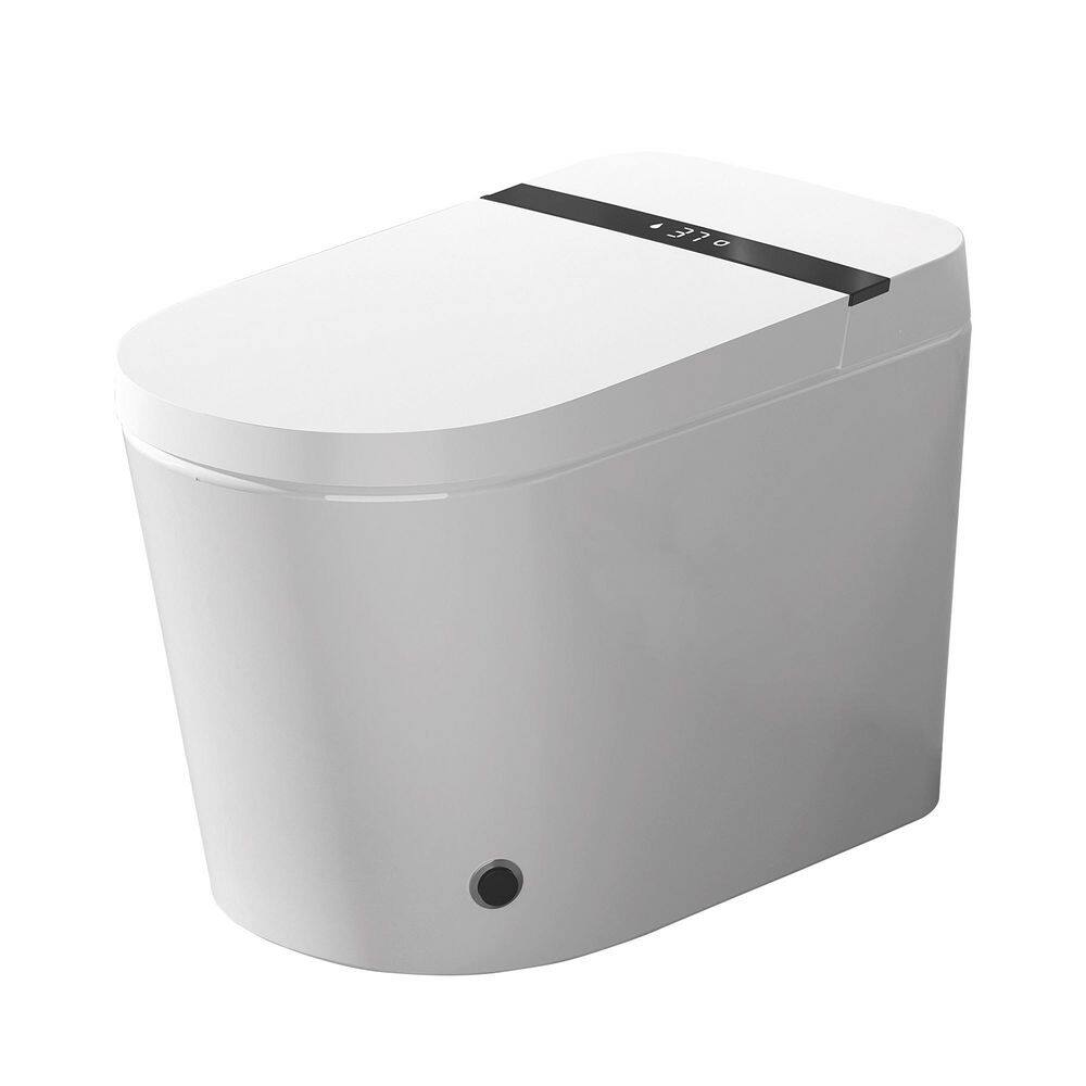 Elongated Smart Bidet Toilet 1.28 GPF in White with Automatic Flush, Heated Seat, Bluetooth & LED Display, Foam Shield price history on PriceWatchPro