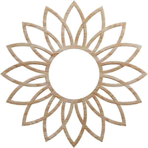 0.375 in. x 5.625 in. x 16 in. Wood Medallion Moulding