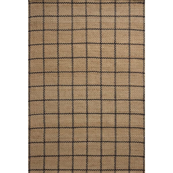 Chris Love Julia Fletcher Natural / Black 5 ft. x 7 ft. 6 in. Contemporary Area Rug