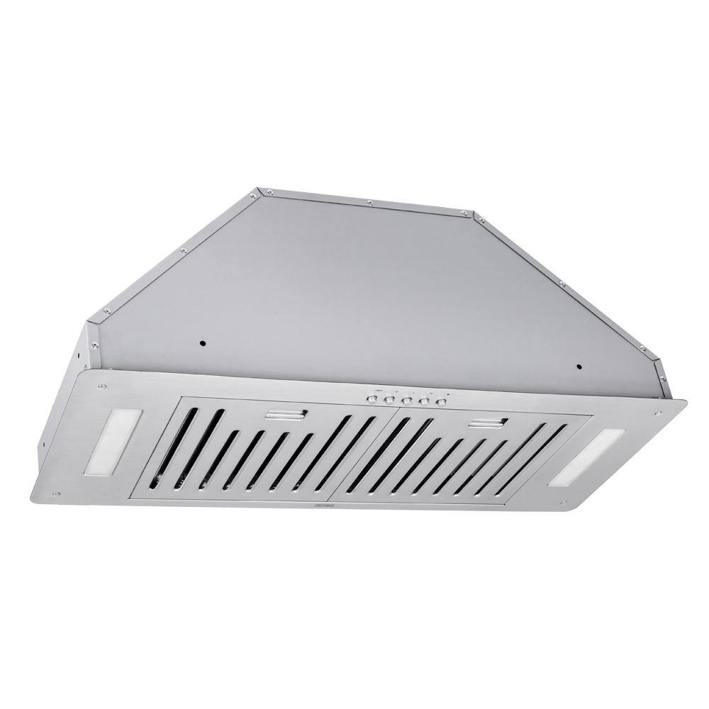 Kobe 28-Inch Stainless Steel Insert Range Hood with LED Lights