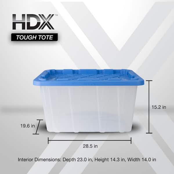 FACT OLDX XXLサイズ Have a question about HDX 27 Gal. Tough Storage Tote in Clear with