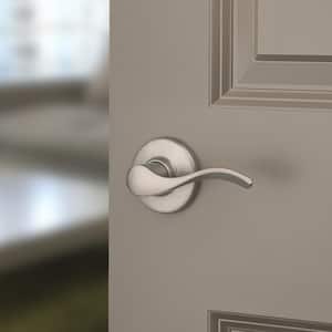 Balboa Satin Nickel Right-Handed Half-Dummy Door Handle featuring Microban Technology